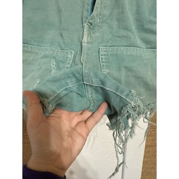 BDG Cutoff Carpenter Short Urban Outfitters Size 31 Green - Picture 5 of 8